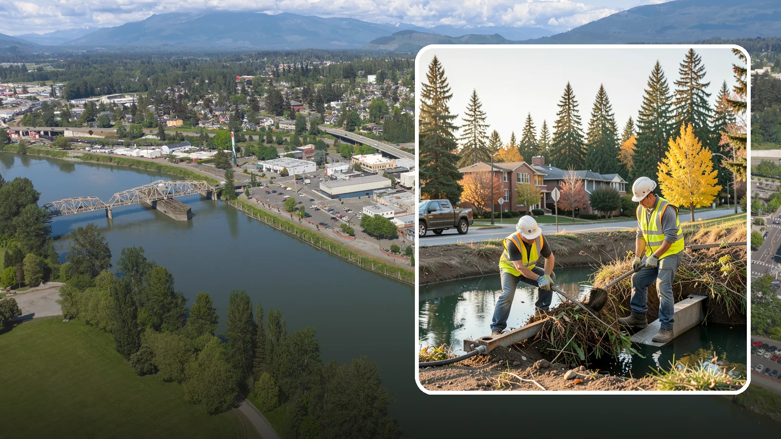 Detention Pond Maintenance in Mount Vernon, Skagit County, WA - Vegetation, sediment, and outlet upkeep that keeps detention ponds storing and releasing runoff correctly.