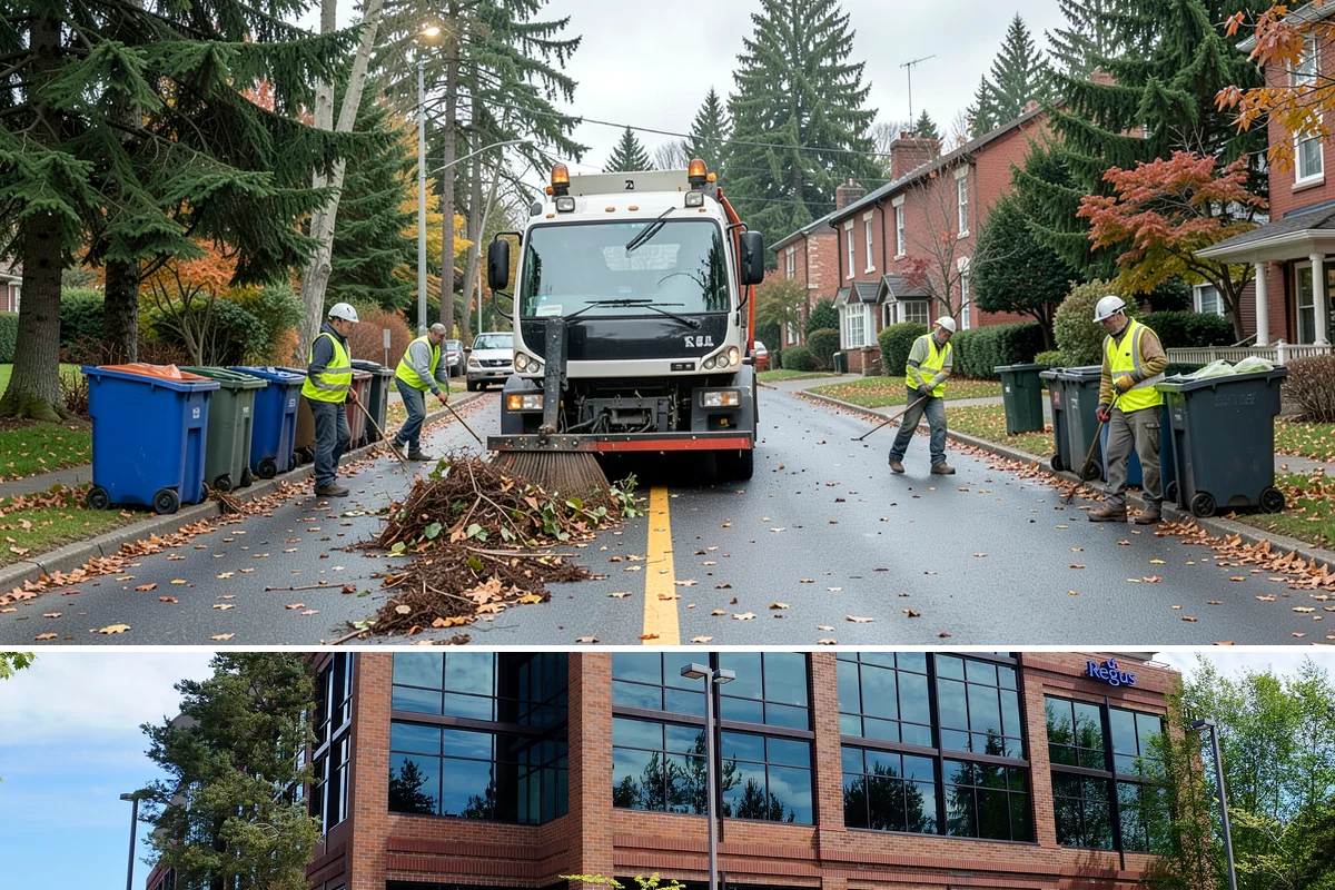 Detention Pond Maintenance in Mountlake Terrace, Snohomish County, WA - Mowing and vegetation work occur in the dry summer months, while inlet and outlet inspections increase through the winter storm...