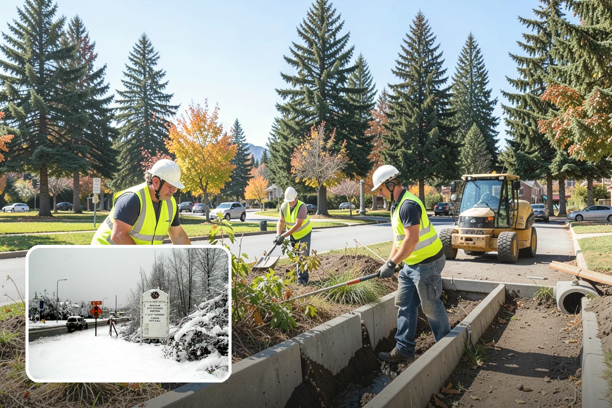 Detention Pond Maintenance in Newcastle, King County, WA - Maintained storage volume and controlled release rates