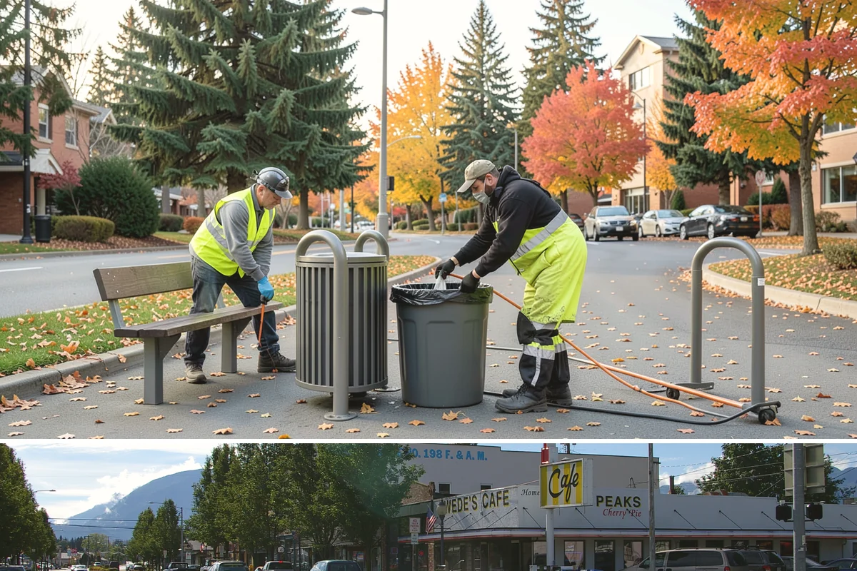 Detention Pond Maintenance in North Bend, King County, WA - Mowing and vegetation work occur in the dry summer months, while inlet and outlet inspections increase through the winter storm...