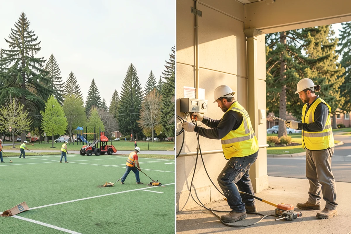 Detention Pond Maintenance in Oak Harbor, Island County, WA - Inspect embankments, inlets, and outlet control structures
