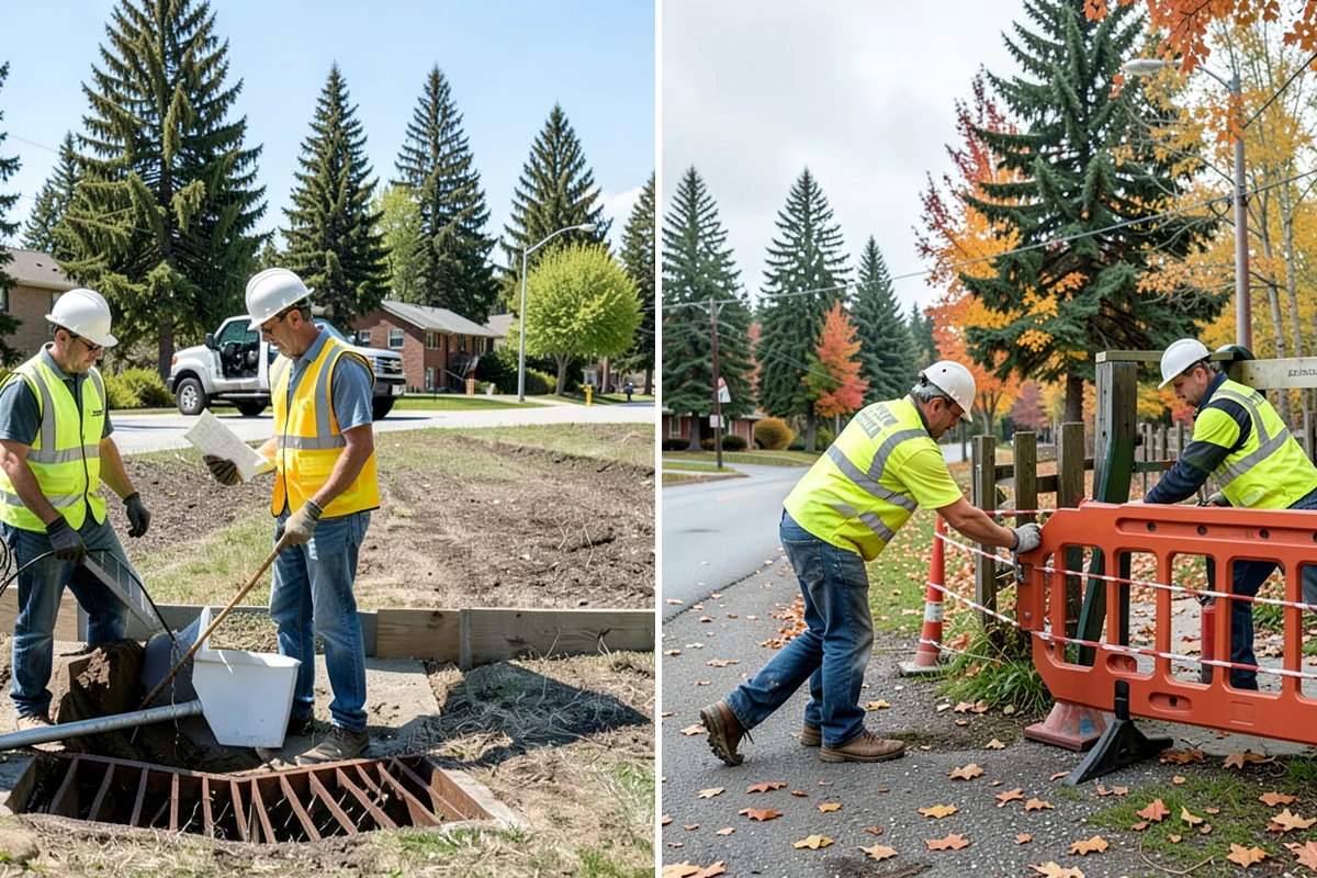 Detention Pond Maintenance in Pacific, King County, WA - Inspect embankments, inlets, and outlet control structures