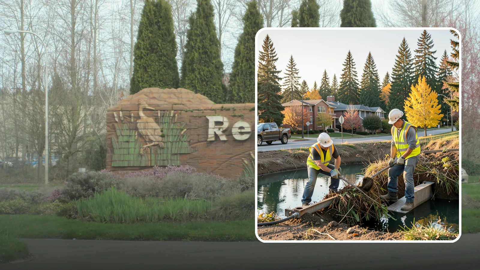 Detention Pond Maintenance in Renton, King County, WA - Vegetation, sediment, and outlet upkeep that keeps detention ponds storing and releasing runoff correctly.