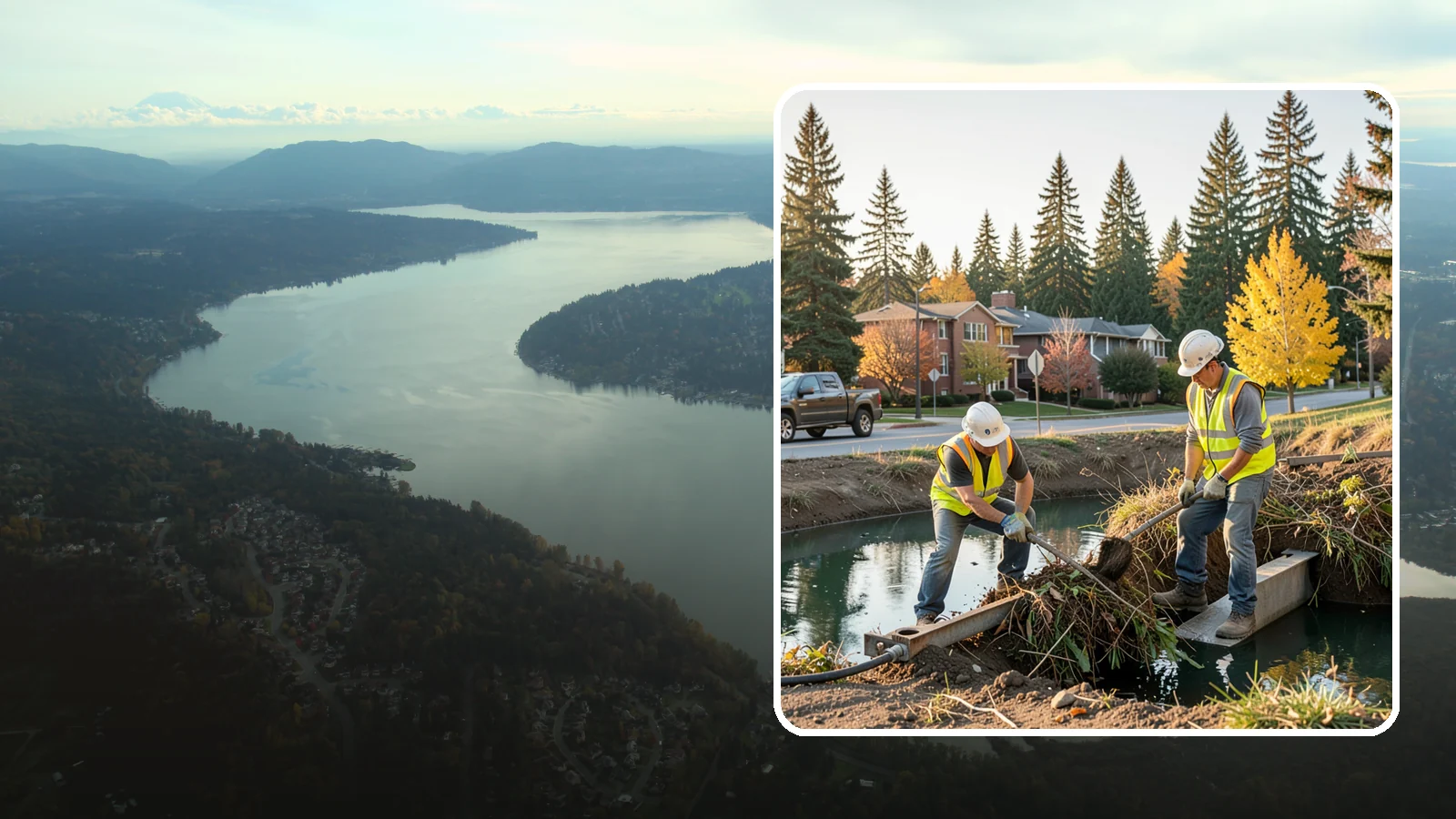 Detention Pond Maintenance in Sammamish, King County, WA - Vegetation, sediment, and outlet upkeep that keeps detention ponds storing and releasing runoff correctly.