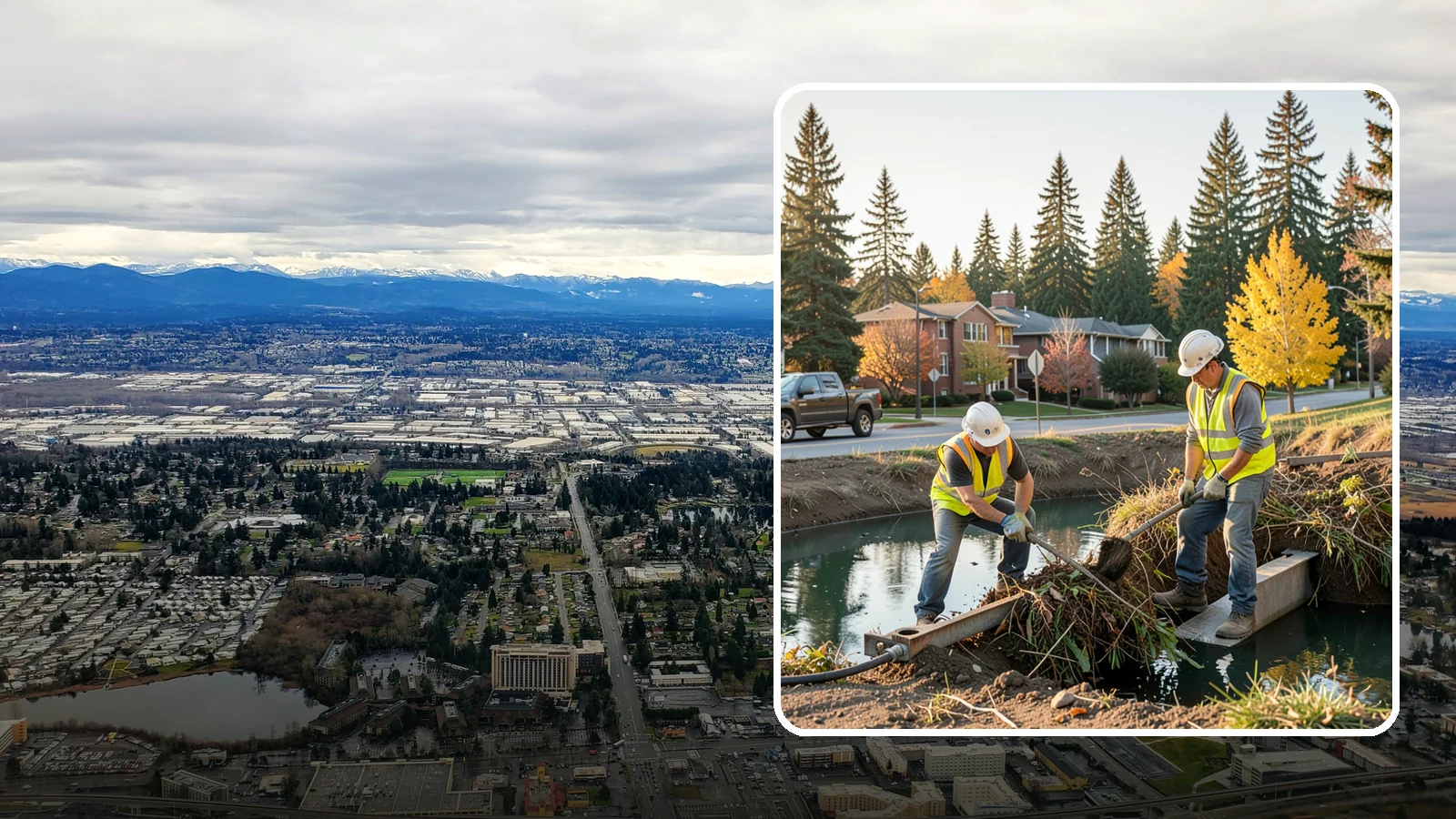 Detention Pond Maintenance in SeaTac, King County, WA - Vegetation, sediment, and outlet upkeep that keeps detention ponds storing and releasing runoff correctly.