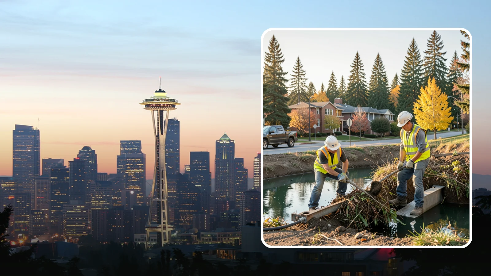 Detention Pond Maintenance in Seattle, King County, WA - Vegetation, sediment, and outlet upkeep that keeps detention ponds storing and releasing runoff correctly.