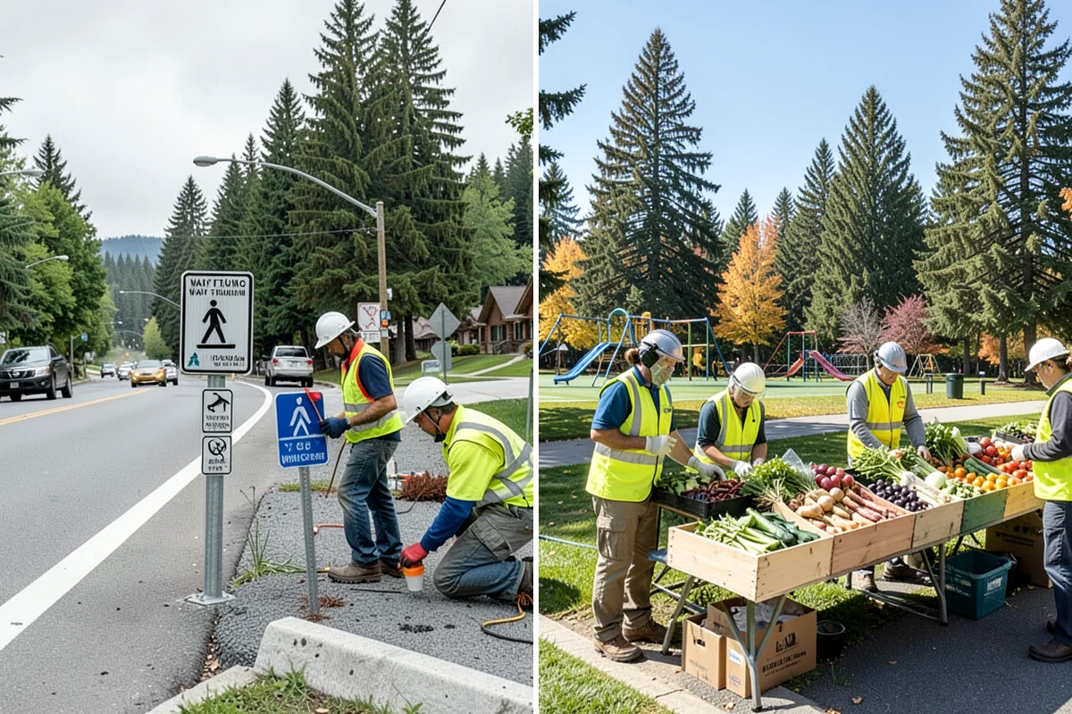 Detention Pond Maintenance in Shoreline, King County, WA - Inspect embankments, inlets, and outlet control structures