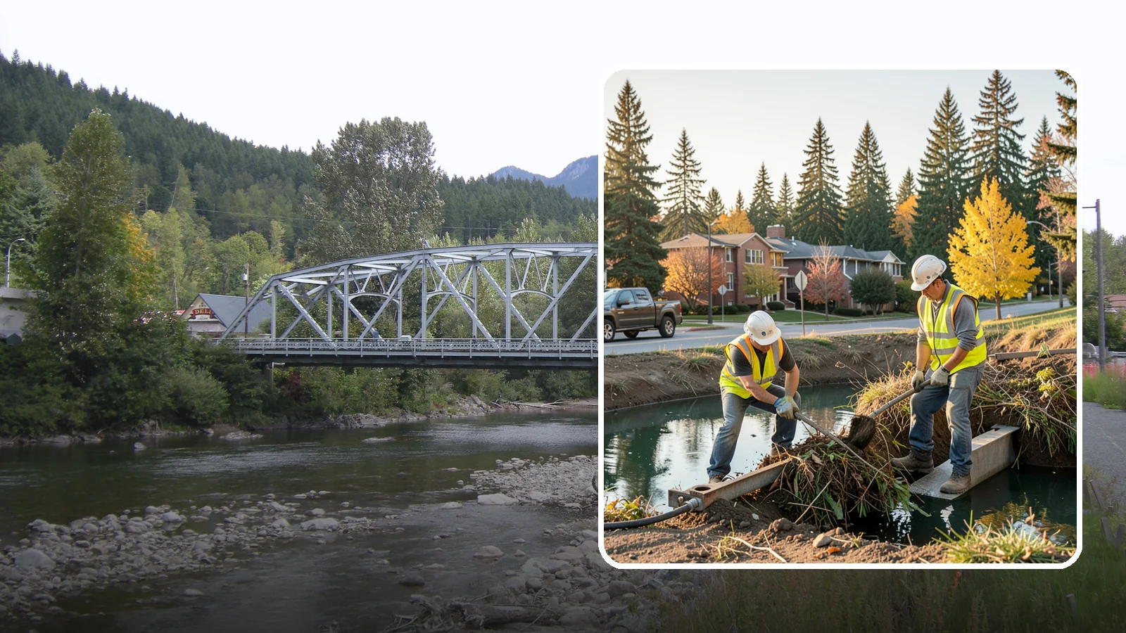 Detention Pond Maintenance in Skykomish, King County, WA - Vegetation, sediment, and outlet upkeep that keeps detention ponds storing and releasing runoff correctly.