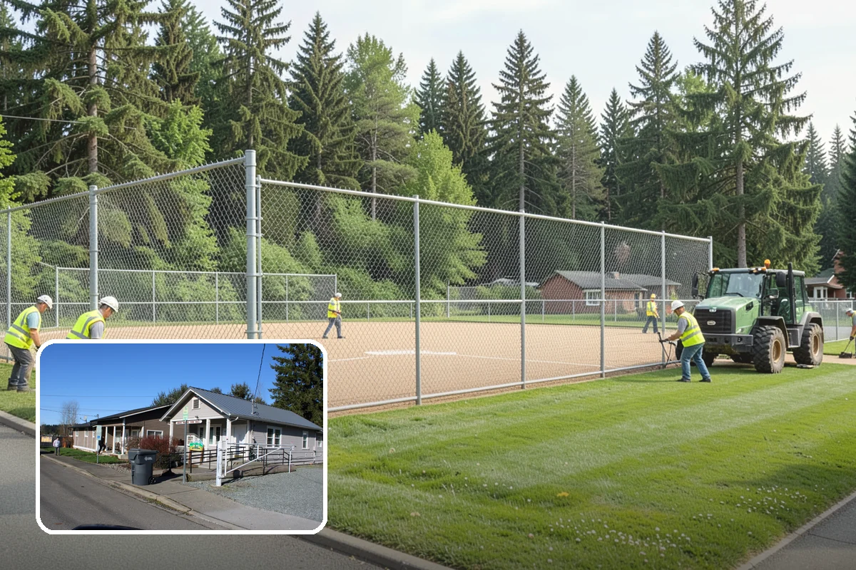 Detention Pond Maintenance in South Prairie, Pierce County, WA - Maintained storage volume and controlled release rates