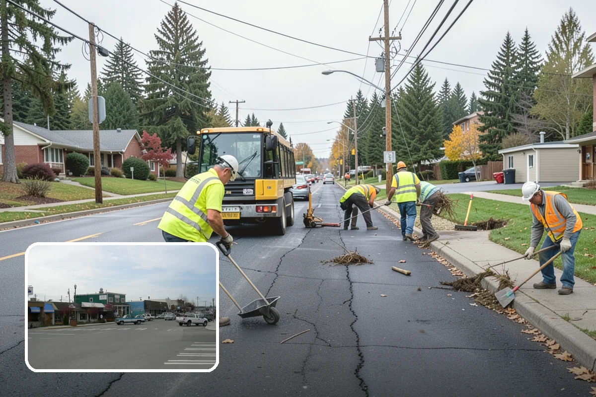 Detention Pond Maintenance in Stanwood, Snohomish County, WA - Maintained storage volume and controlled release rates