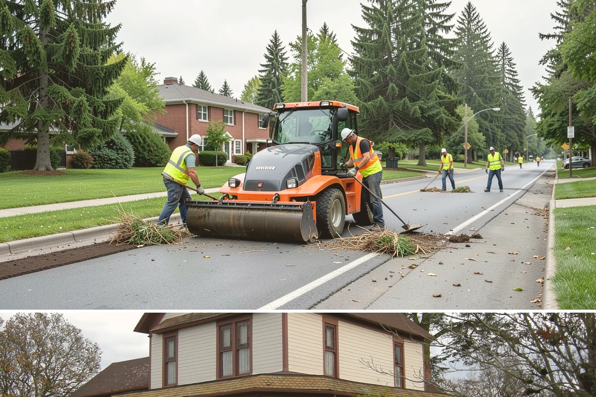 Detention Pond Maintenance in Sumner, Pierce County, WA - Mowing and vegetation work occur in the dry summer months, while inlet and outlet inspections increase through the winter storm...