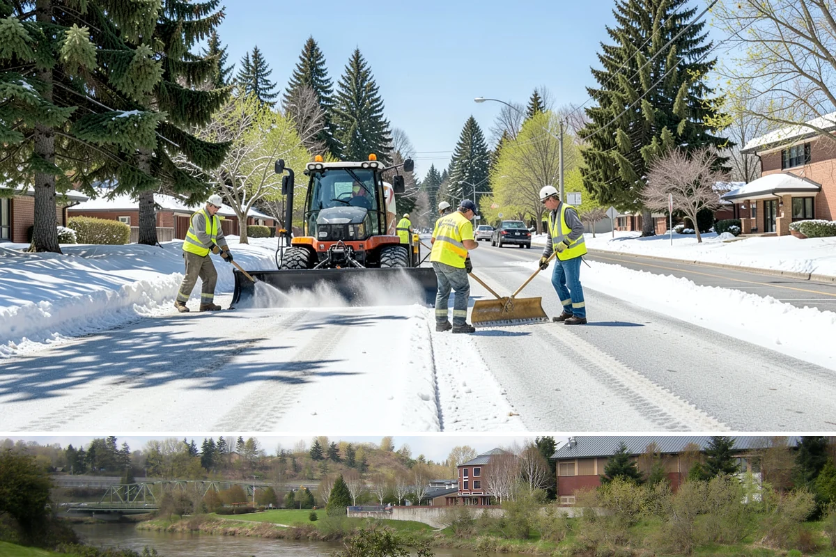 Detention Pond Maintenance in Tukwila, King County, WA - Mowing and vegetation work occur in the dry summer months, while inlet and outlet inspections increase through the winter storm...