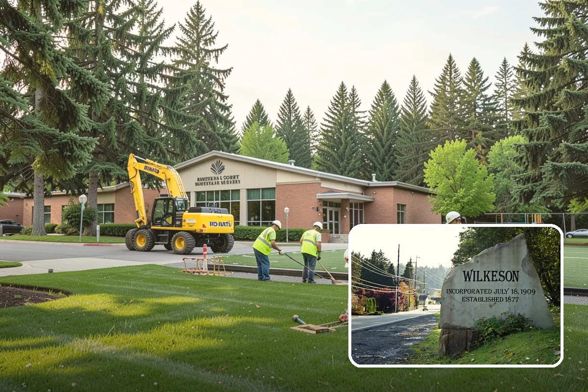 Detention Pond Maintenance in Wilkeson, Pierce County, WA - Maintained storage volume and controlled release rates