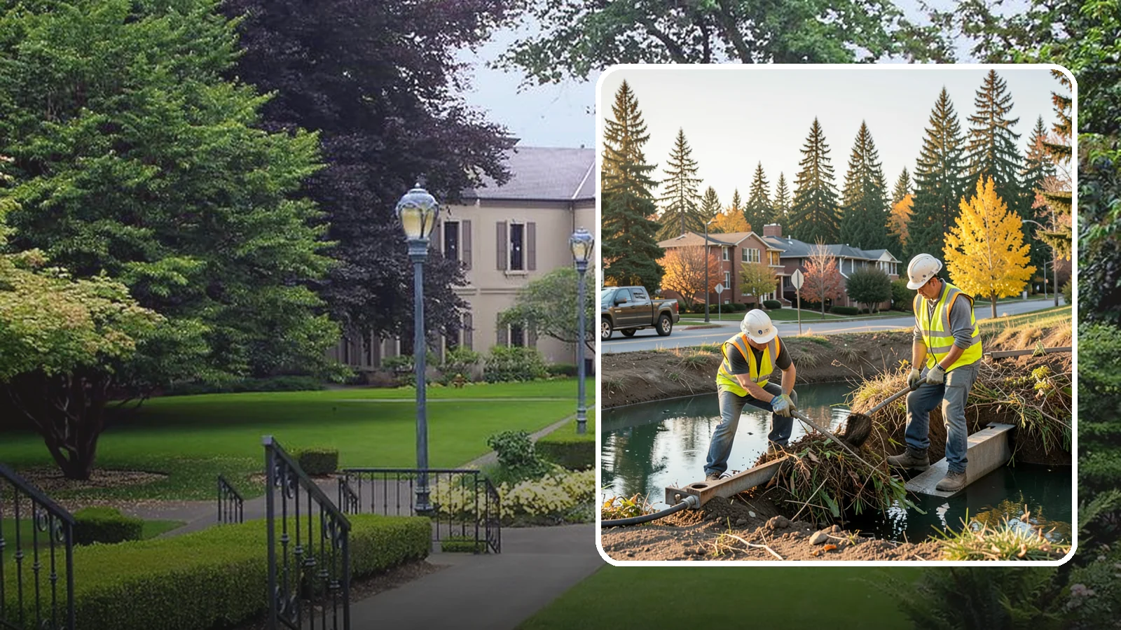 Detention Pond Maintenance in Woodinville, King County, WA - Vegetation, sediment, and outlet upkeep that keeps detention ponds storing and releasing runoff correctly.