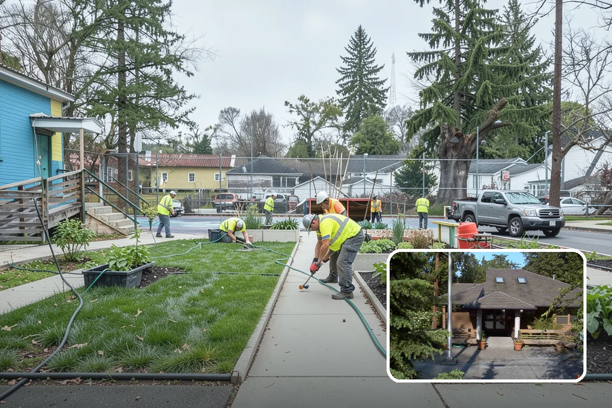 Detention Pond Maintenance in Yarrow Point, King County, WA - Maintained storage volume and controlled release rates