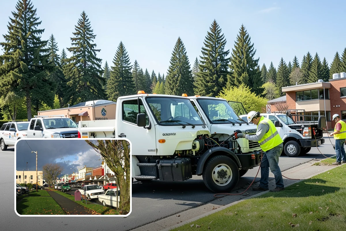 Detour Signage Setup in Arlington, Snohomish County, WA - Clear guidance around closures