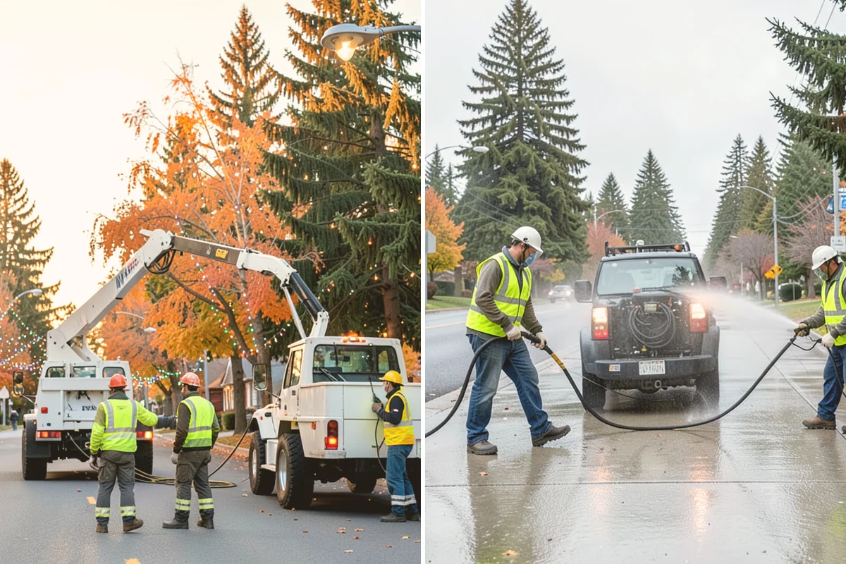 Detour Signage Setup in Brier, Snohomish County, WA - Map the detour route and decision points