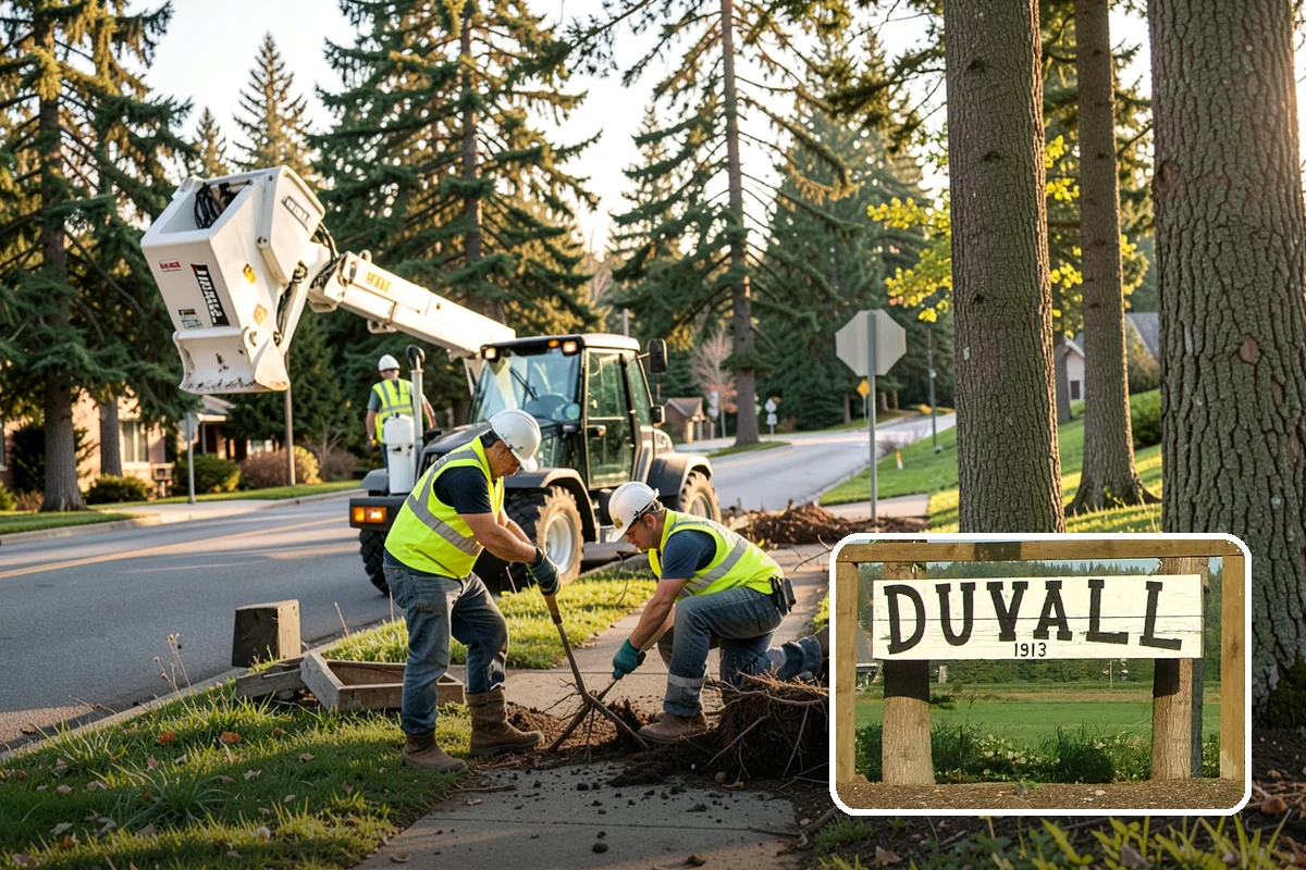 Detour Signage Setup in Duvall, King County, WA - Clear guidance around closures