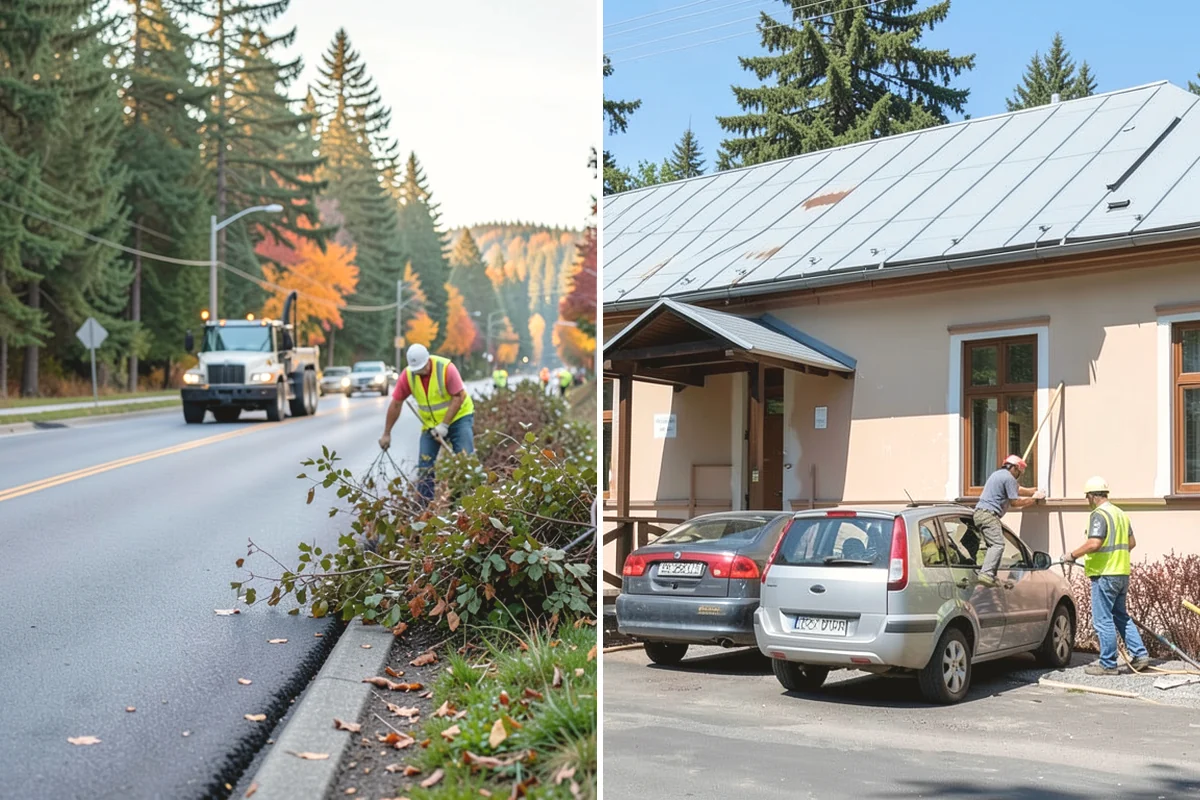 Detour Signage Setup in Edgewood, Pierce County, WA - Map the detour route and decision points