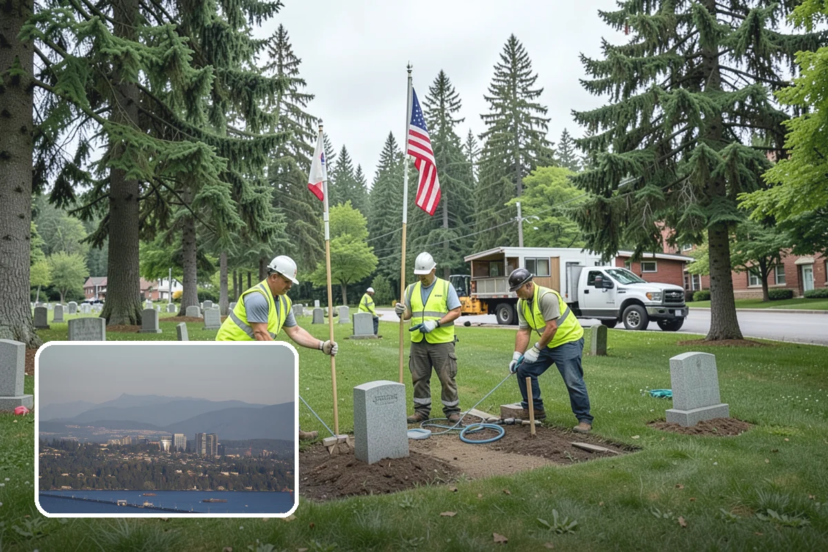 Detour Signage Setup in Medina, King County, WA - Clear guidance around closures