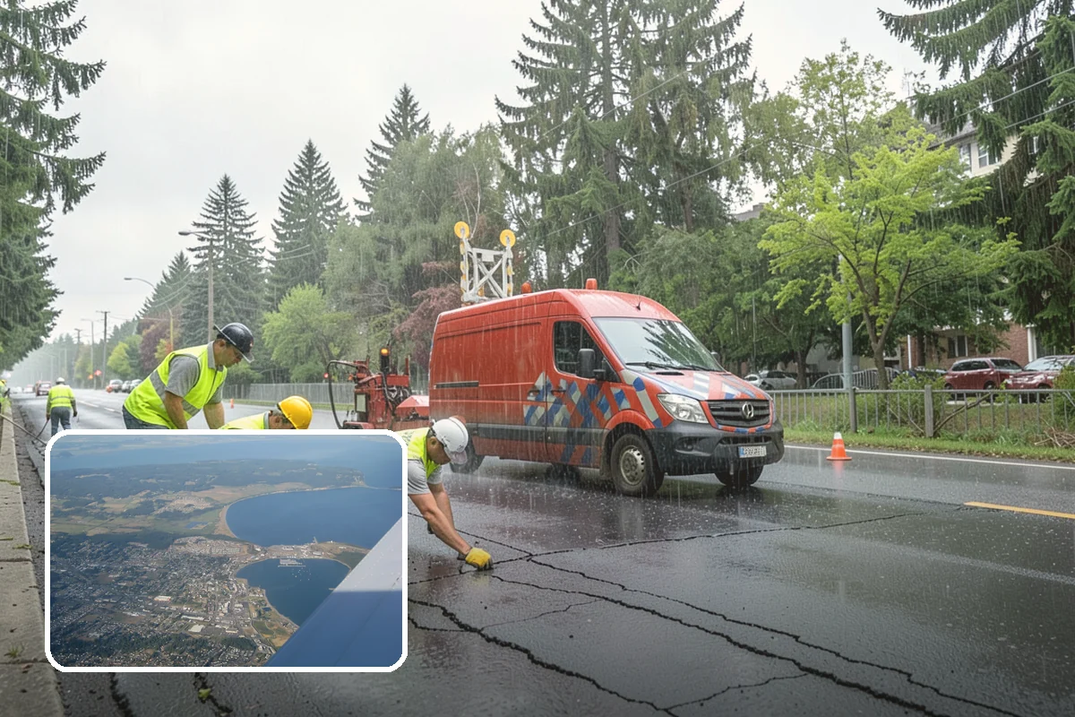 Detour Signage Setup in Oak Harbor, Island County, WA - Clear guidance around closures