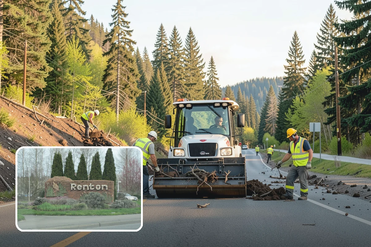 Detour Signage Setup in Renton, King County, WA - Clear guidance around closures