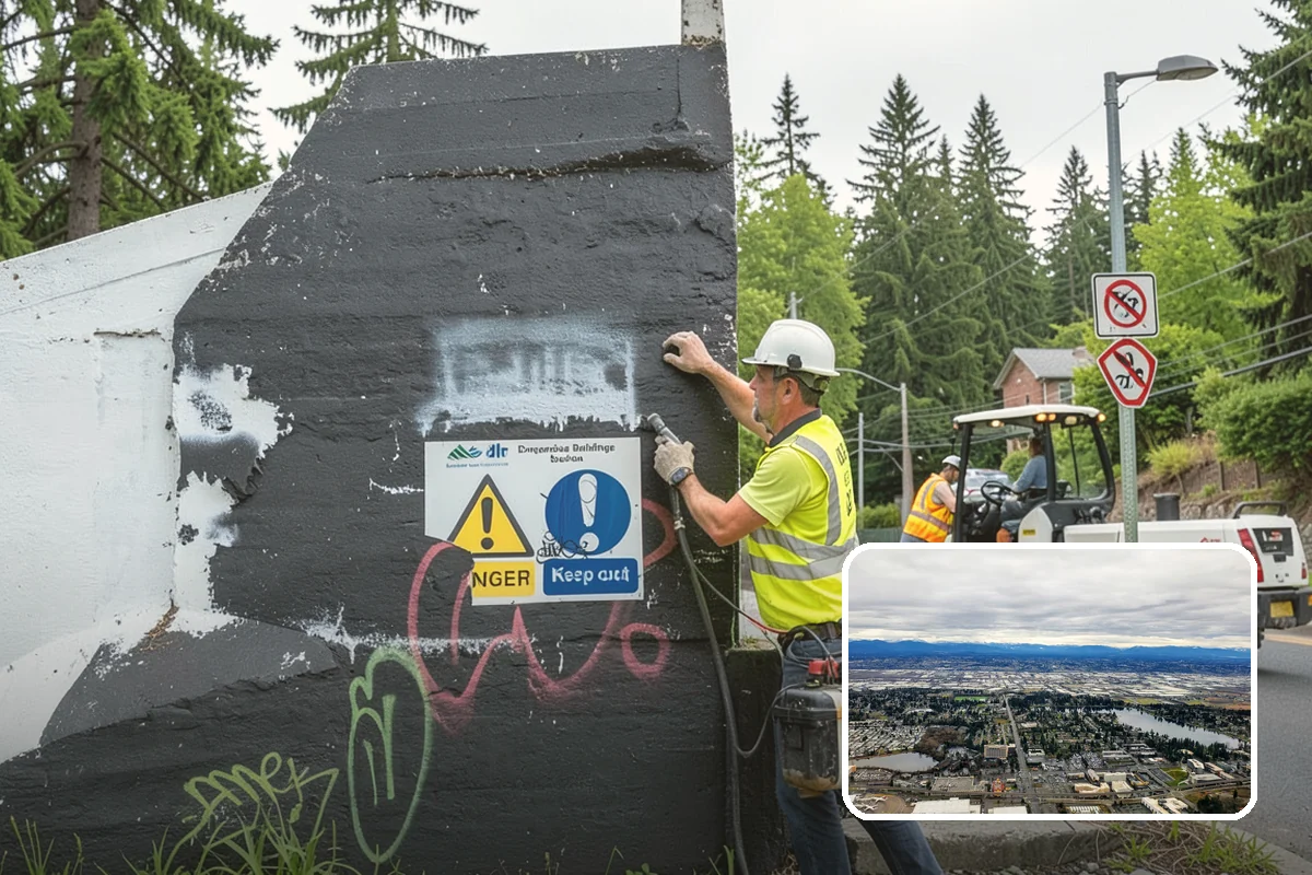 Detour Signage Setup in SeaTac, King County, WA - Clear guidance around closures