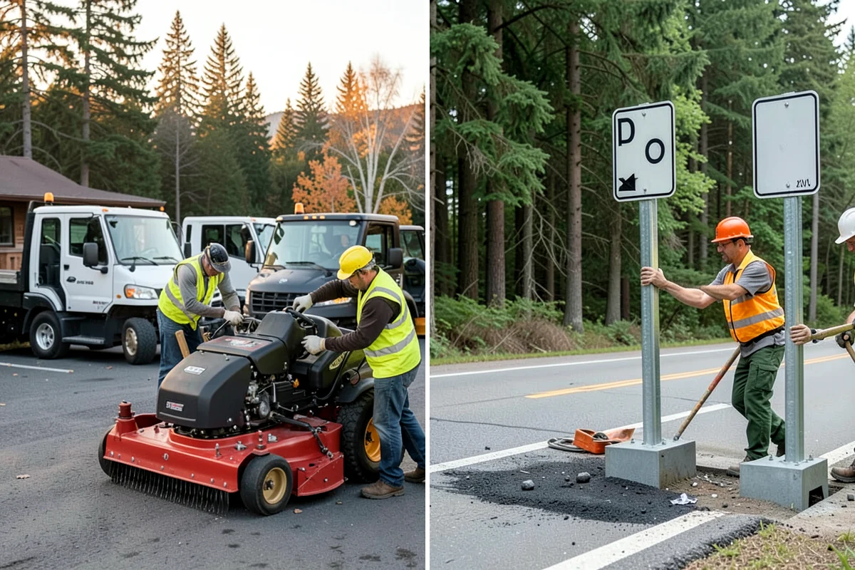 Detour Signage Setup in Seattle, King County, WA - Map the detour route and decision points