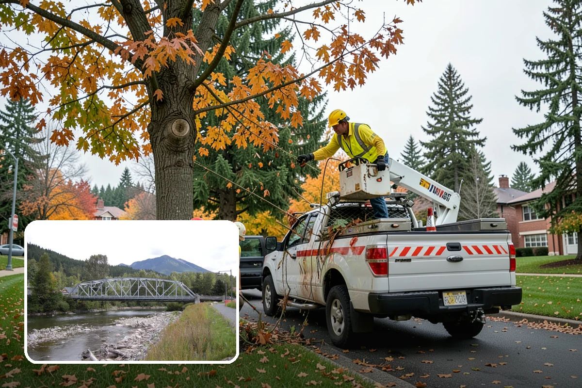 Detour Signage Setup in Skykomish, King County, WA - Clear guidance around closures