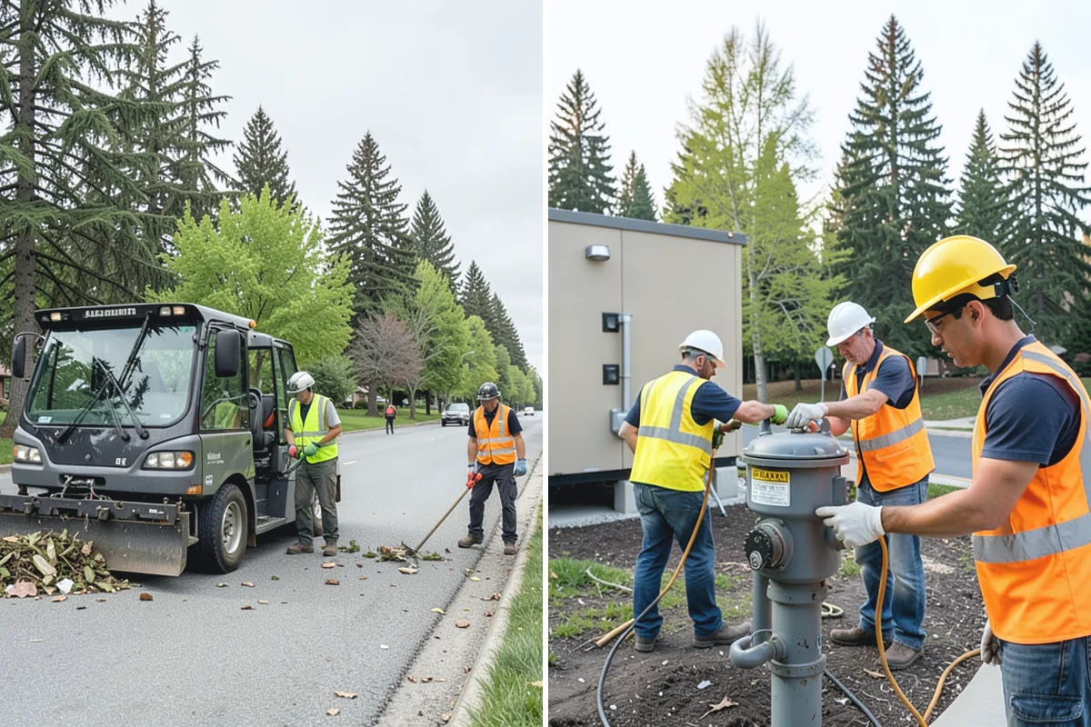 Detour Signage Setup in Skykomish, King County, WA - Map the detour route and decision points