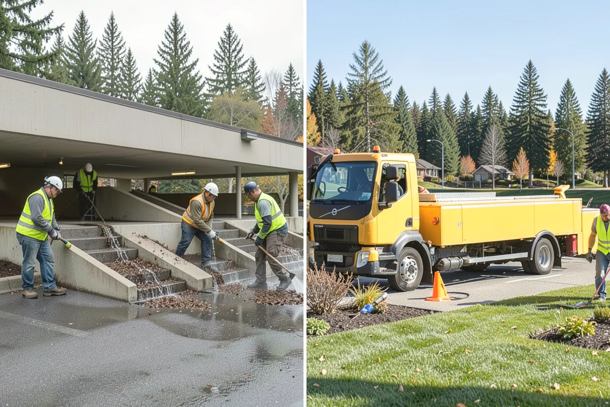 Detour Signage Setup in Tacoma, Pierce County, WA - Map the detour route and decision points