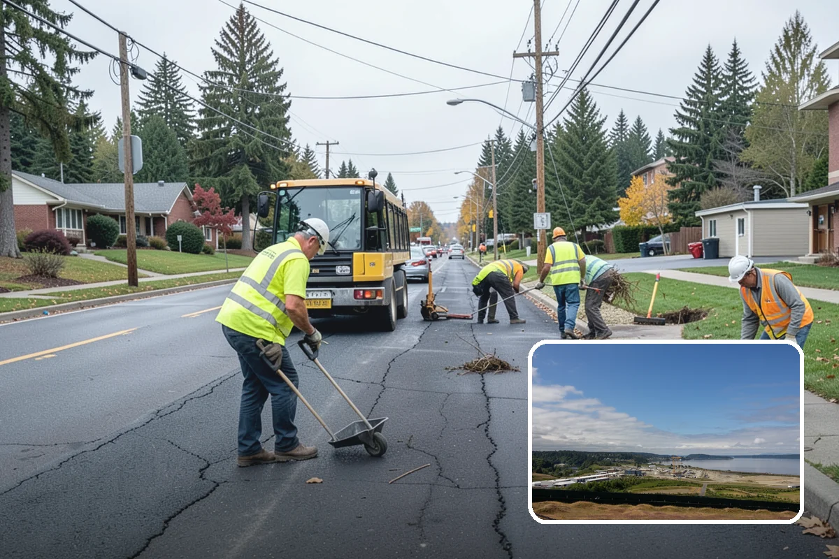 Detour Signage Setup in University Place, Pierce County, WA - Clear guidance around closures