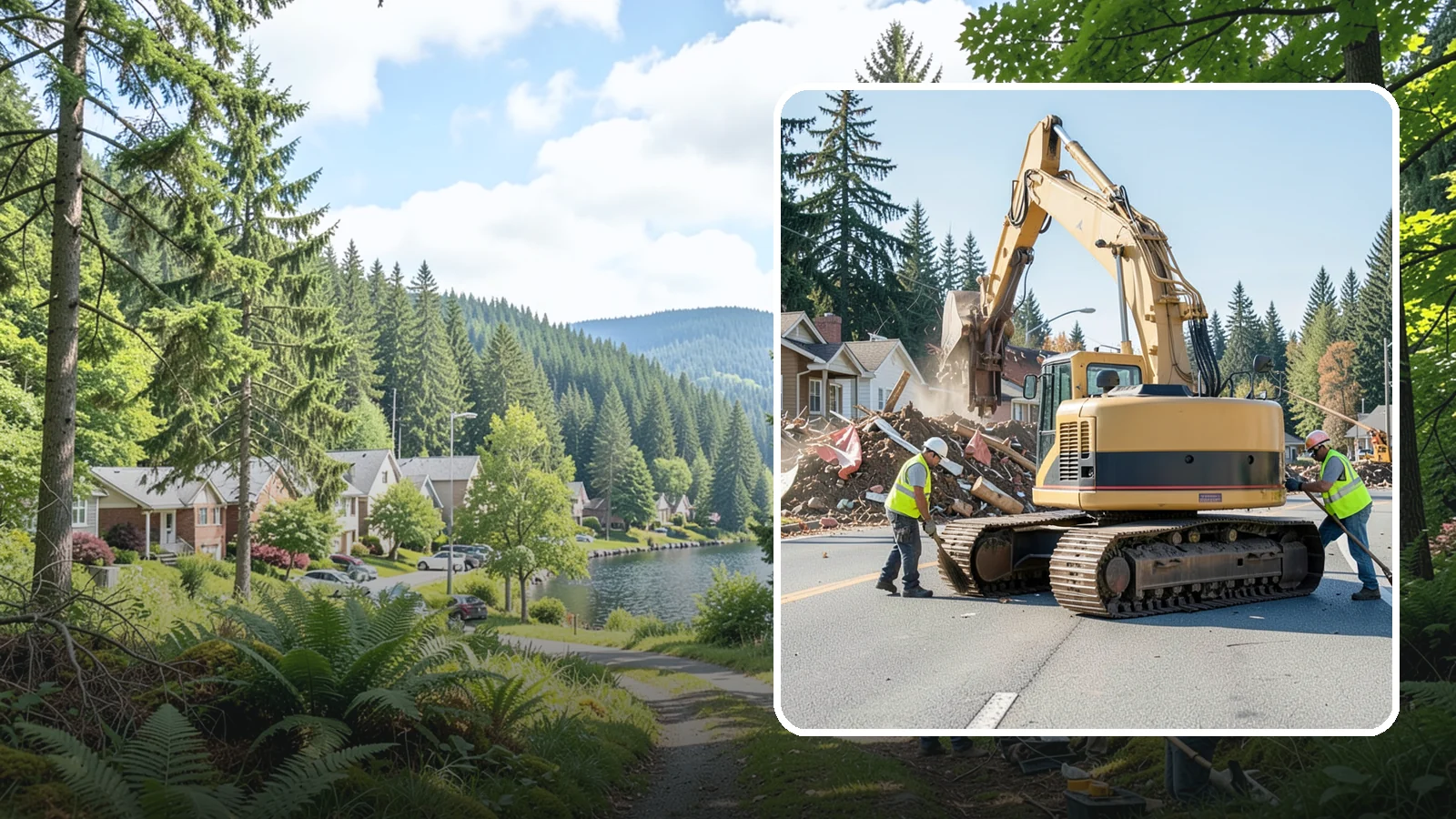Disaster Debris Removal in Lake Forest Park, King County, WA - Large-scale debris removal and hauling to support recovery after declared disasters and major events.