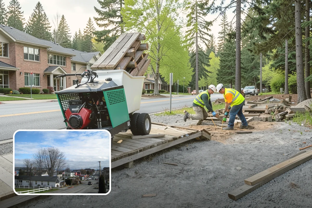 Disaster Debris Removal in Langley, Island County, WA - Scales crews and equipment to major-event debris volumes