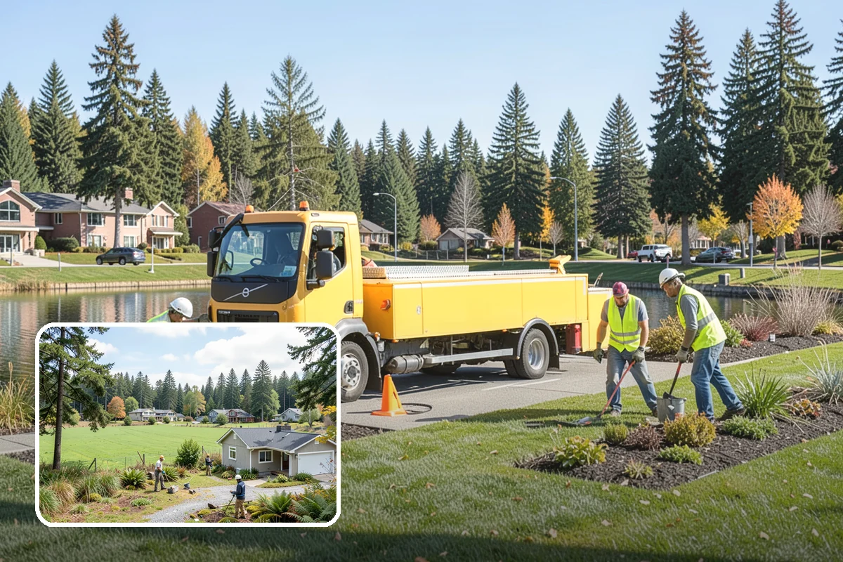 Disaster Debris Removal in Lyman, Skagit County, WA - Scales crews and equipment to major-event debris volumes