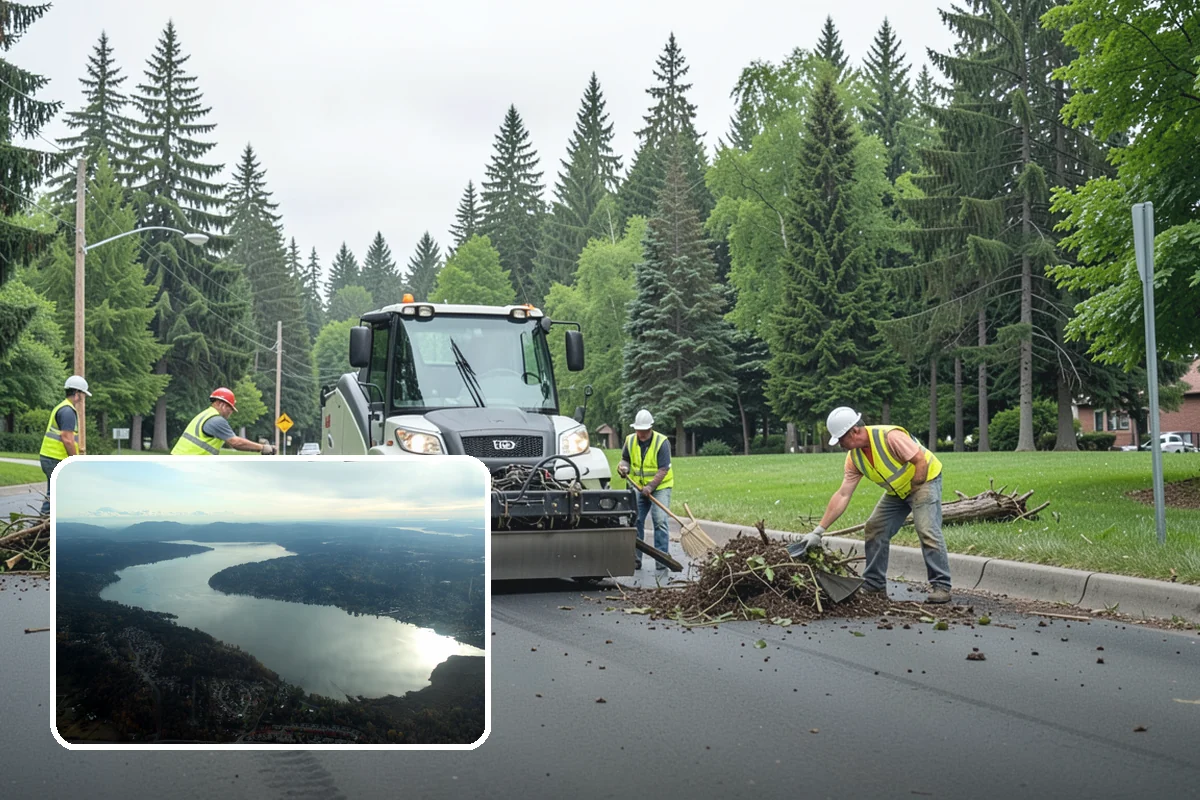 Disaster Debris Removal in Sammamish, King County, WA - Scales crews and equipment to major-event debris volumes