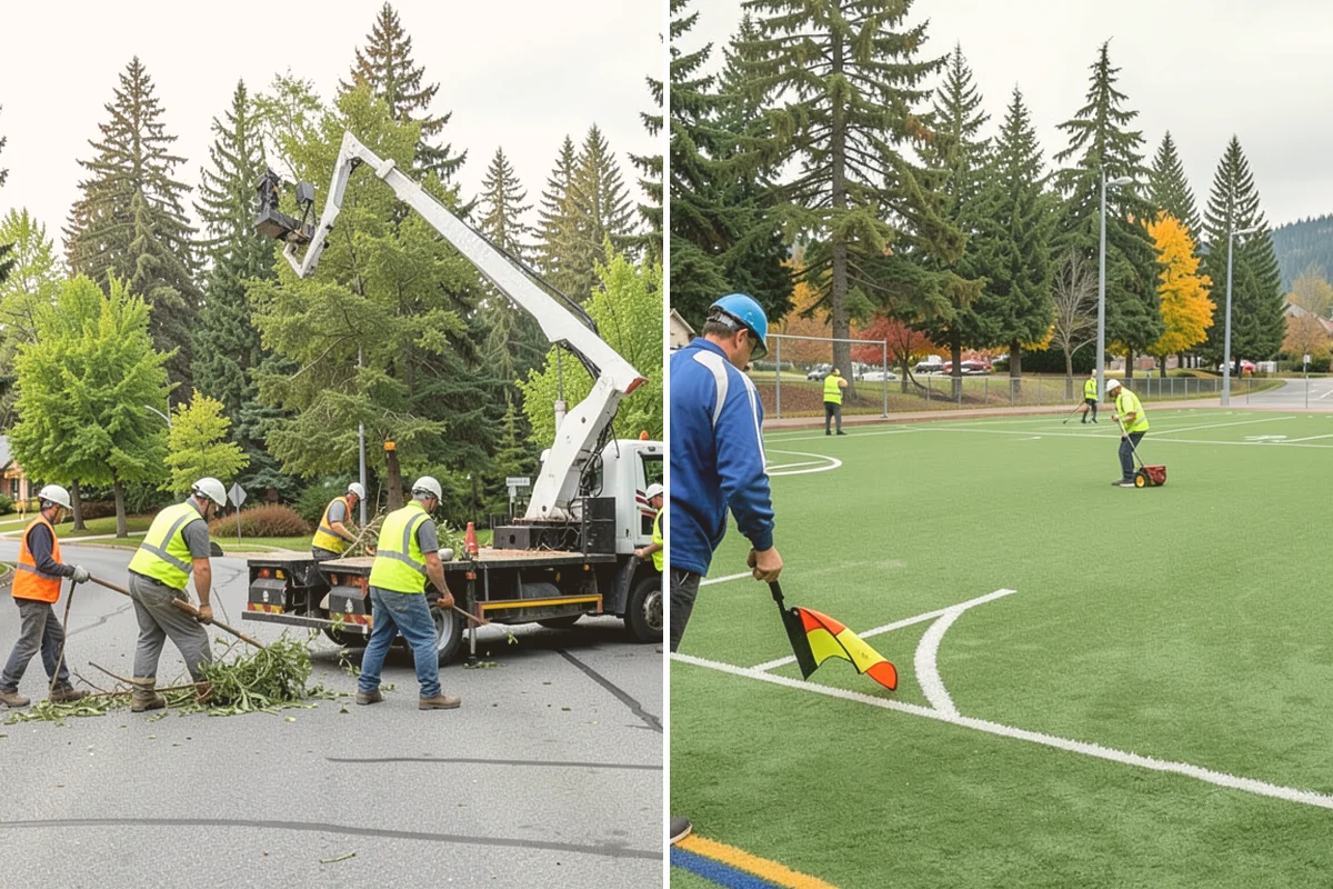 Disc Golf Course Maintenance in Bothell, King County, WA - Walk the course to inventory tees, baskets, and vegetation issues
