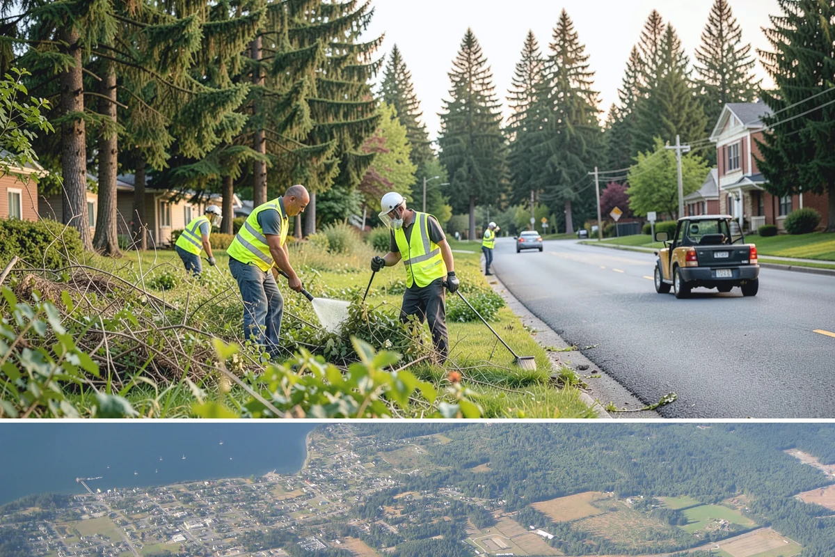 Disc Golf Course Maintenance in Coupeville, Island County, WA - Vegetation management is heaviest from late spring through early fall, with debris cleanup after winter storms.