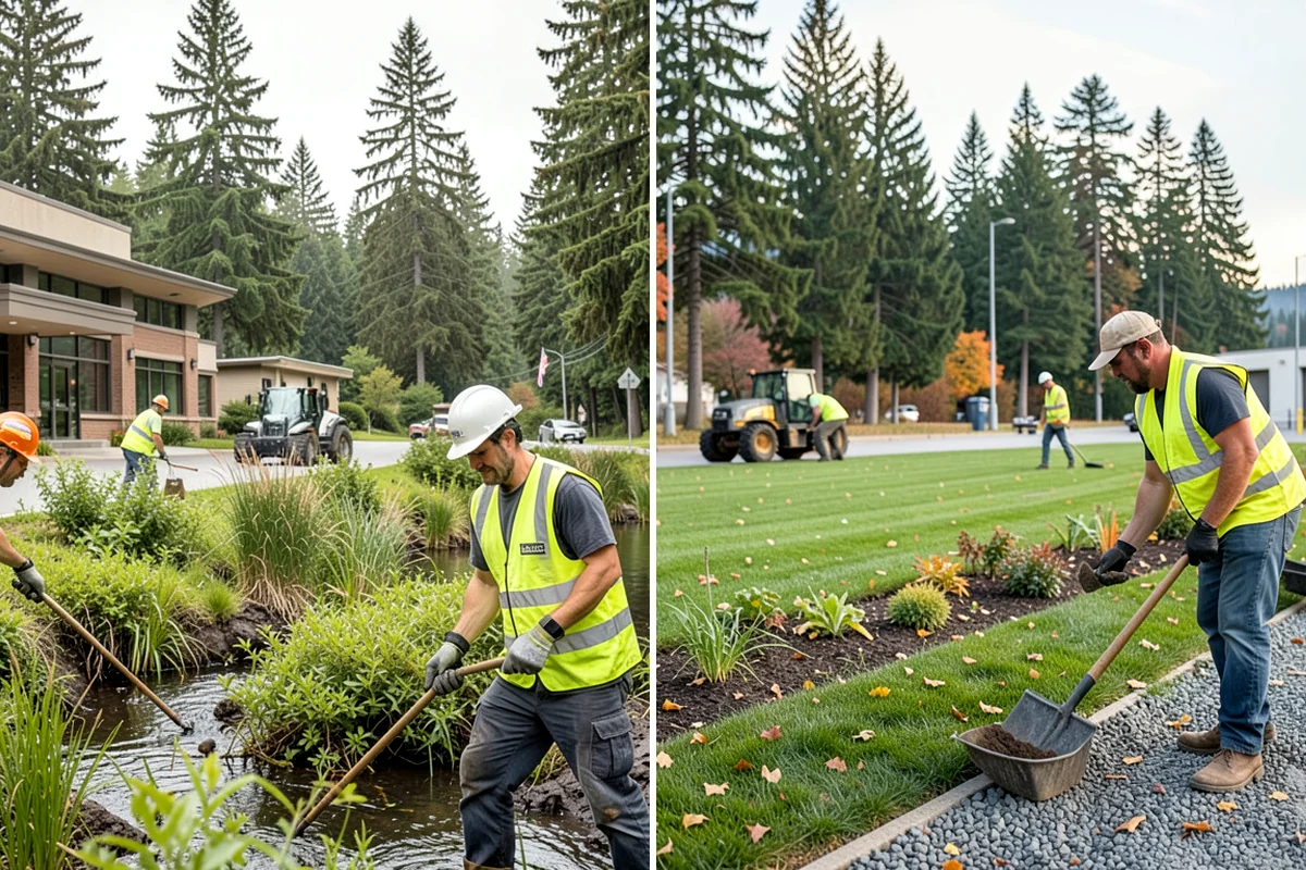 Disc Golf Course Maintenance in Fircrest, Pierce County, WA - Walk the course to inventory tees, baskets, and vegetation issues