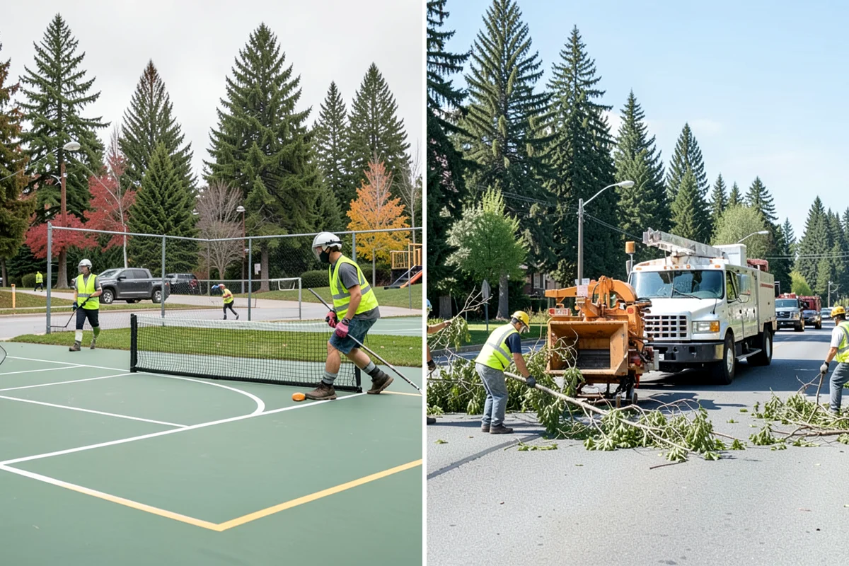 Disc Golf Course Maintenance in Gig Harbor, Pierce County, WA - Walk the course to inventory tees, baskets, and vegetation issues