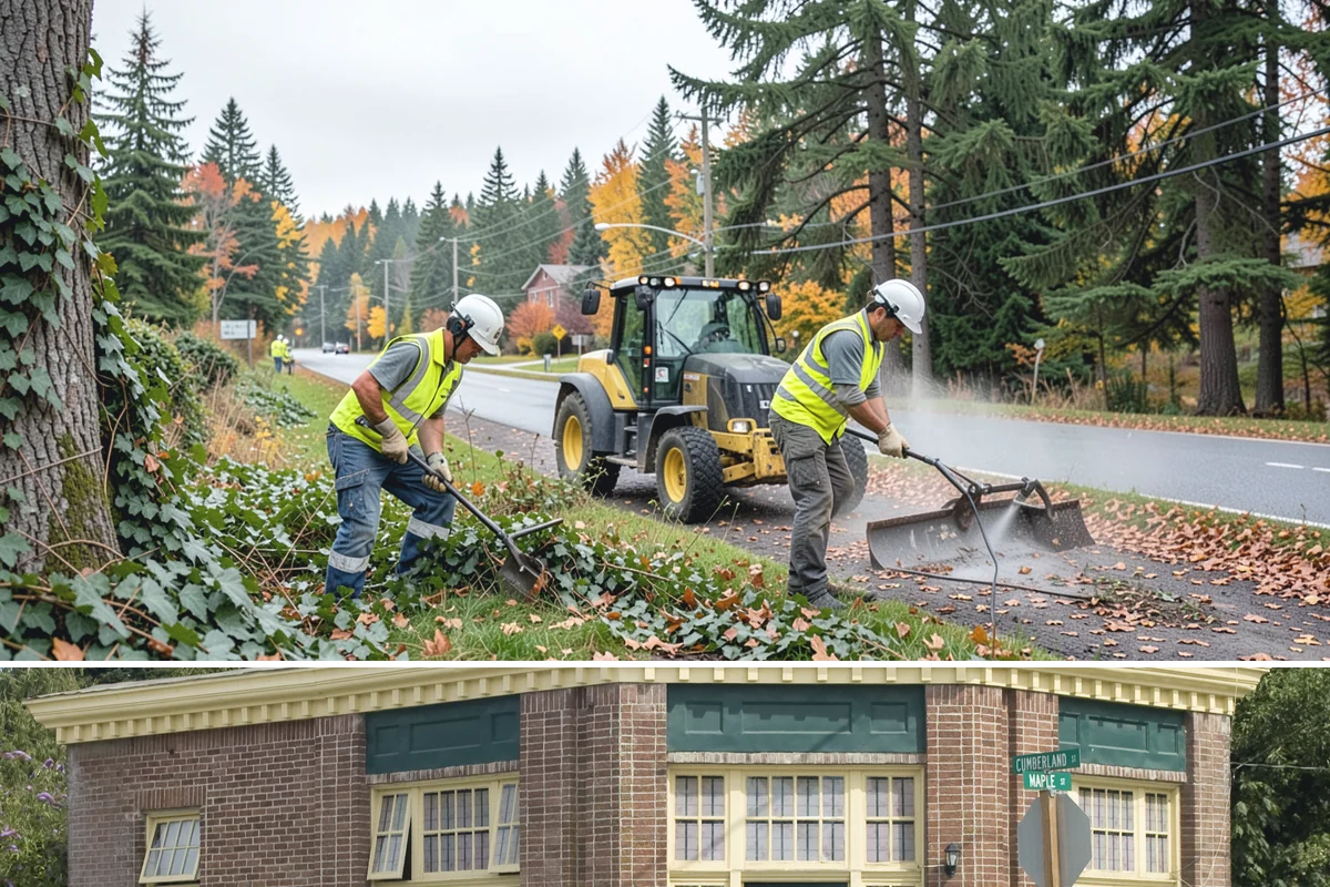 Disc Golf Course Maintenance in Hamilton, Skagit County, WA - Vegetation management is heaviest from late spring through early fall, with debris cleanup after winter storms.