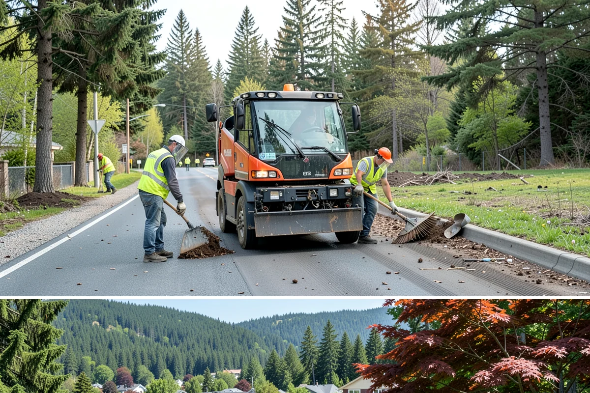 Disc Golf Course Maintenance in Index, Snohomish County, WA - Vegetation management is heaviest from late spring through early fall, with debris cleanup after winter storms.