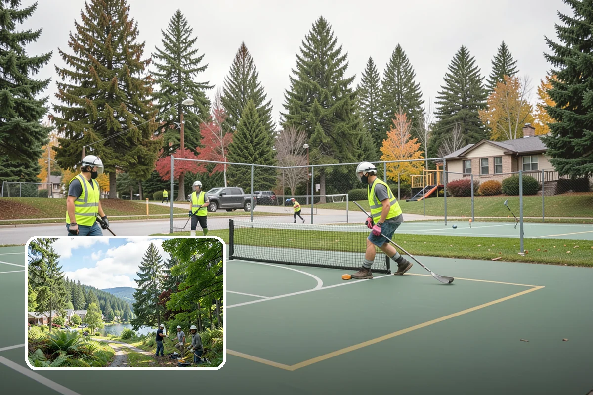 Disc Golf Course Maintenance in Lake Forest Park, King County, WA - Clear, safe fairways and tees that improve player experience
