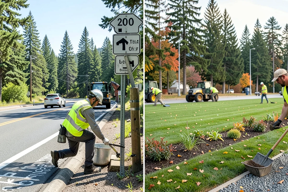 Disc Golf Course Maintenance in Puyallup, Pierce County, WA - Walk the course to inventory tees, baskets, and vegetation issues