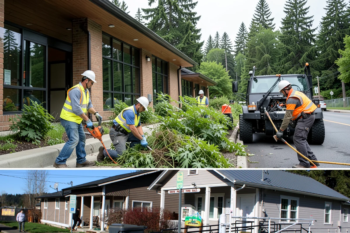 Disc Golf Course Maintenance in South Prairie, Pierce County, WA - Vegetation management is heaviest from late spring through early fall, with debris cleanup after winter storms.