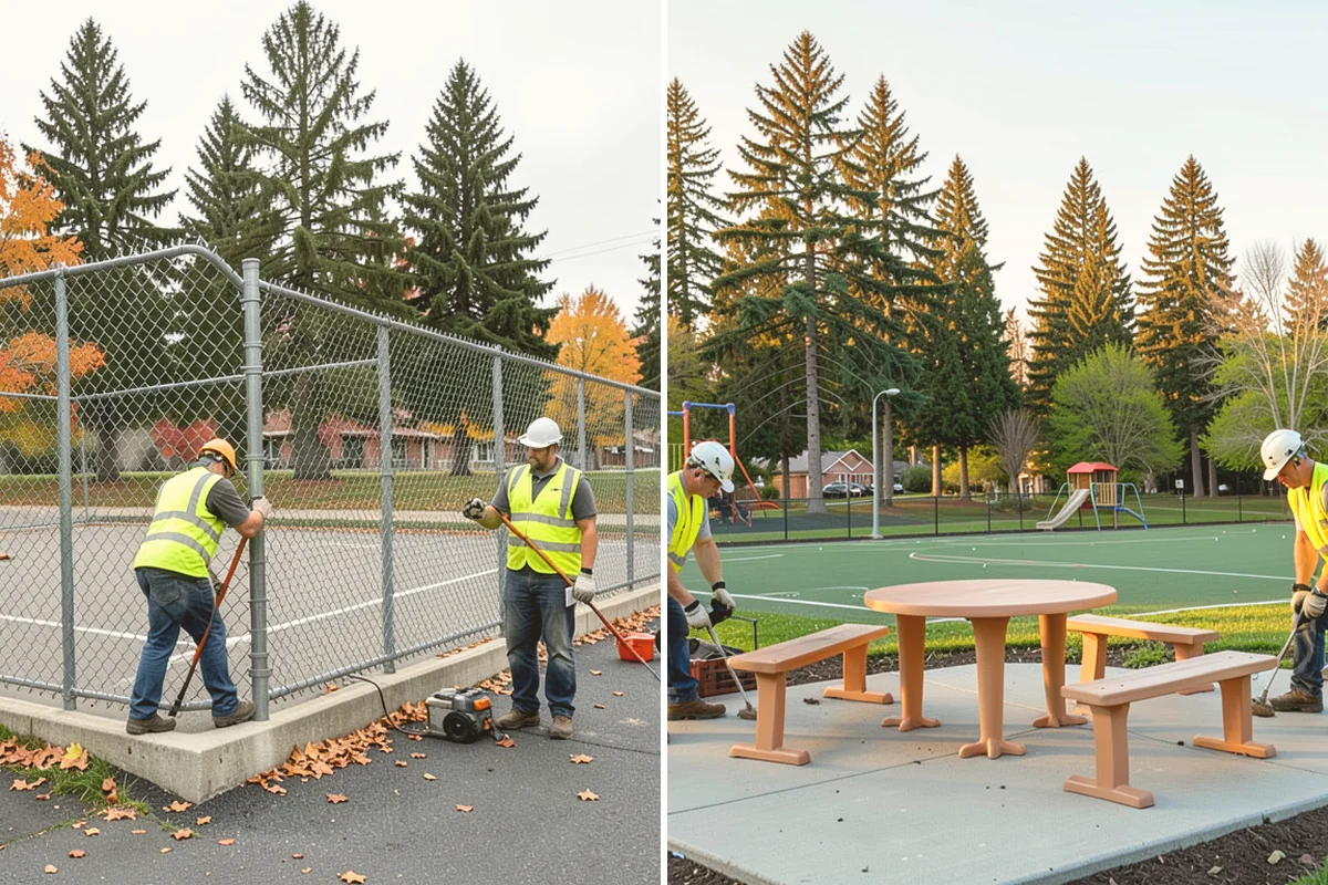 Disc Golf Course Maintenance in Stanwood, Snohomish County, WA - Walk the course to inventory tees, baskets, and vegetation issues
