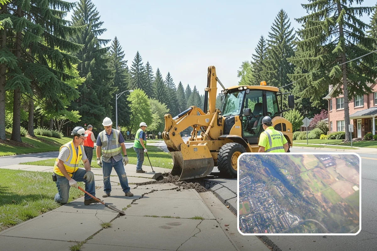 Ditch Maintenance in Algona, King County, WA - Restores designed invert slope and channel capacity
