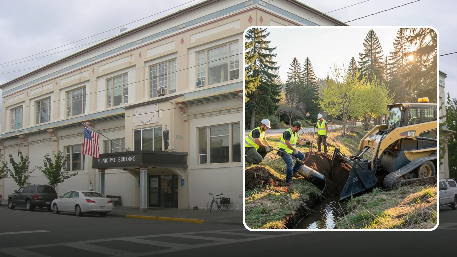 Ditch Maintenance in Anacortes, Skagit County, WA - Ditch maintenance and reshaping that restores roadside and open channels to their designed drainage function.