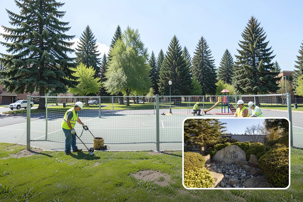 Ditch Maintenance in Clyde Hill, King County, WA - Restores designed invert slope and channel capacity