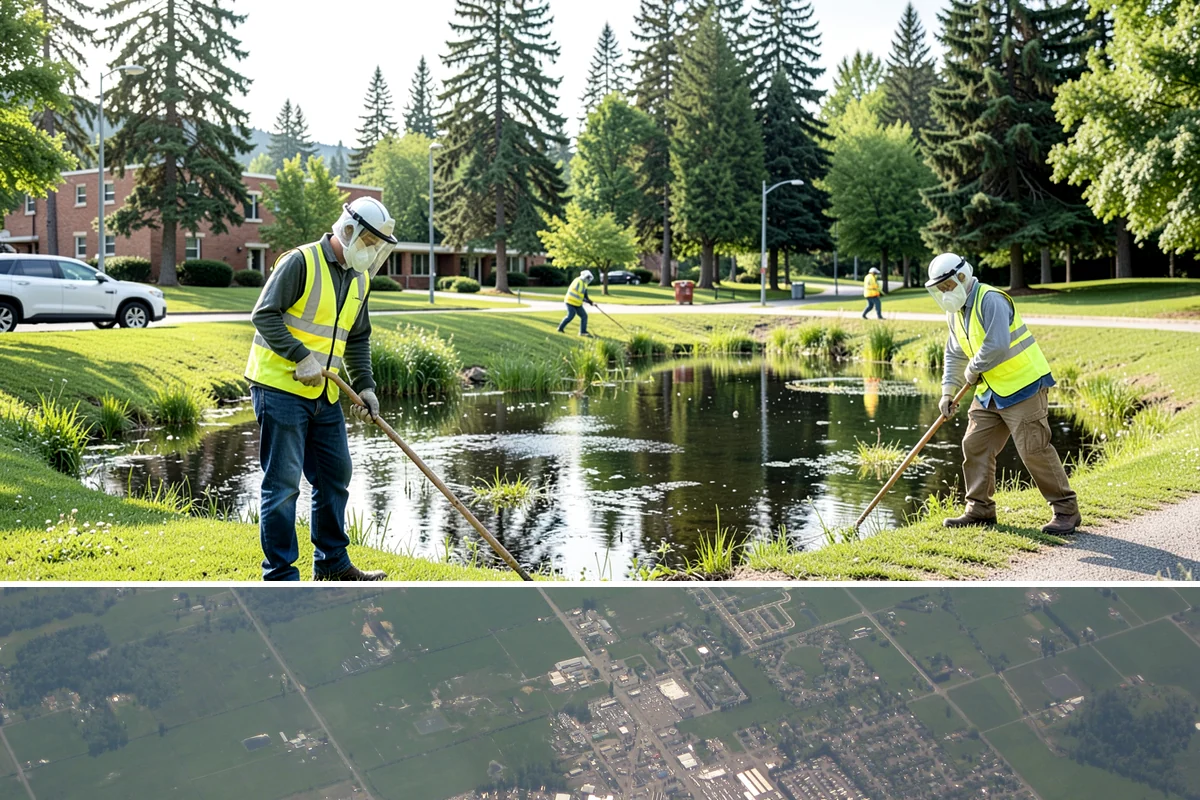 Ditch Maintenance in Enumclaw, King County, WA - Ditch reshaping is best done in late summer and early fall so channels are restored and slope vegetation can establish before...
